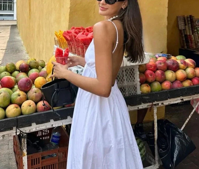 Alina | Robe Dos Nu d'Été – Légèreté et Séduction
