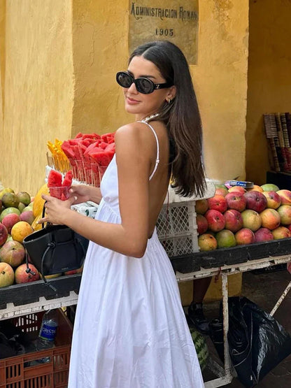 Alina | Robe Dos Nu d'Été – Légèreté et Séduction