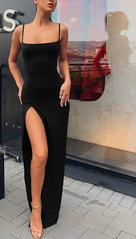 Loréna | Robe Mi-Longue Élégante – Grâce Naturelle & Charme Intemporel