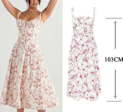 Isadora | Robe Fleurie d’Été – Fraîcheur Romantique & Élégance Décontractée