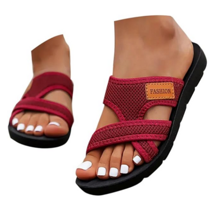 Amandine | Sandales Confort Été – Élégance et Bien-Être pour Pieds Larges